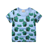 INPEPNOW Children T-shirt for Boy 2020 Animal Print Dinosaur Boys T Shirt for Girls Tops Cartoon Kids tshirt Clothes 5-14 Yrs
