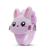 Kids Watches Children Cute Rabbit Cartoon Electronic Watch Boys and Girls Silicone Toy Wrist Watches Gifts Relogio Infantil