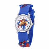 Spider Man Kids Watches Boy and Girls Cute Cartoon Watch Soft Silicone Quartz Sprots Wrist Watches Kids Gifts for Boy and Girls