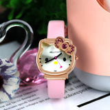 High Quality Cartoon Cute Mesh Stainless Steel Band Quartz Watch Children Kids Girls Boys Casual Bracelet Wristwatch Relogio