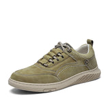 VastWave Pig Skin Leather Mens Casual Shoes Slip Resistent Rubber Luxury Man Leisure Leather Shoes For Male Canvas shoe