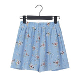 loose boho floral casual women chiffon shorts plus size polka dot shorts Summer M30270