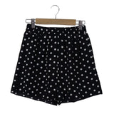 loose boho floral casual women chiffon shorts plus size polka dot shorts Summer M30270