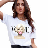 2020 New T Shirts Women Fashion Graphic Print Vogue Tshirts Casual  Tops Harajuku Tees Female T shirts Clothing Camisas Mujer
