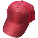 2020 Glitter Ponytail Baseball Cap Women Snapback Dad Hat Mesh Trucker Caps Messy Bun Summer Hat Female Adjustable Hip Hop Hats
