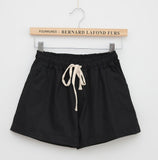 DANJEANER 2018 summer women's home casual elastic waist cotton shorts printed cat pumping self-cultivation shorts candy shorts