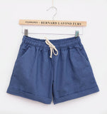 DANJEANER 2018 summer women's home casual elastic waist cotton shorts printed cat pumping self-cultivation shorts candy shorts
