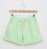 DANJEANER 2018 summer women's home casual elastic waist cotton shorts printed cat pumping self-cultivation shorts candy shorts