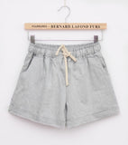 DANJEANER 2018 summer women's home casual elastic waist cotton shorts printed cat pumping self-cultivation shorts candy shorts