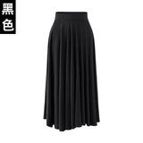 Plus Size Skirt Women Summer 2019 New Modal Loose Size Solid Skirt Fat Mm Long Skirt High Waist Pleated Long Skirt  3XL 4XL 5XL