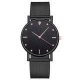 Watch Women Dress Stainless Steel Band Analog Quartz Wristwatch Fashion Luxury Ladies Golden Rose Gold Watch Clock Analog
