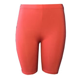 Womens Fitness Half High Waist Quick Dry Skinny Bike Shorts 2019 New Tight Short Black Red Gray Slim Korean Sport Shorts hirigin