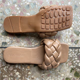 2020 Luxury Slides Women 7cm High Heels Mules Fetish Summer Sandals Low Heels Slippers Prom Platform Stripper Blue Fashion Shoes