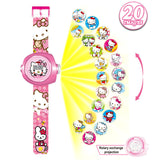 Princess Elsa Spiderman Kids Watches Projection Cartoon Pattern Digital Children watch For Boys Girls Display Clock Relogio