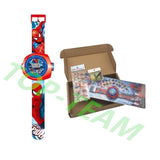 Princess Elsa Spiderman Kids Watches Projection Cartoon Pattern Digital Children watch For Boys Girls Display Clock Relogio