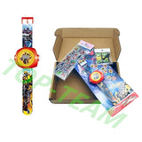 Princess Elsa Spiderman Kids Watches Projection Cartoon Pattern Digital Children watch For Boys Girls Display Clock Relogio