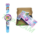 Princess Elsa Spiderman Kids Watches Projection Cartoon Pattern Digital Children watch For Boys Girls Display Clock Relogio