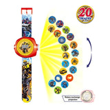 Princess Elsa Spiderman Kids Watches Projection Cartoon Pattern Digital Children watch For Boys Girls Display Clock Relogio