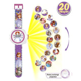 Princess Elsa Spiderman Kids Watches Projection Cartoon Pattern Digital Children watch For Boys Girls Display Clock Relogio