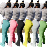stacked leggings joggers stacked sweatpants women ruched pants legging jogging femme stacked pants women sweat pants  trousers