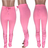 stacked leggings joggers stacked sweatpants women ruched pants legging jogging femme stacked pants women sweat pants  trousers