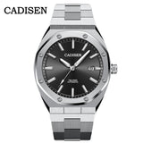 CADISEN Design Brand Luxury Men Watches Mechanical Automatic Blue Watch Men 100M Waterproof Casual Business luminous Wristwatch