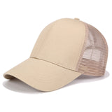 2020 Glitter Ponytail Baseball Cap Women Snapback Dad Hat Mesh Trucker Caps Messy Bun Summer Hat Female Adjustable Hip Hop Hats