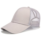 2020 Glitter Ponytail Baseball Cap Women Snapback Dad Hat Mesh Trucker Caps Messy Bun Summer Hat Female Adjustable Hip Hop Hats