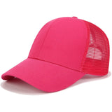 2020 Glitter Ponytail Baseball Cap Women Snapback Dad Hat Mesh Trucker Caps Messy Bun Summer Hat Female Adjustable Hip Hop Hats