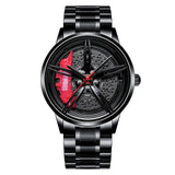 NEKTOM Men Car Wheel Watch Fashion Waterproof Sport Watch Men's Quartz Mesh With Rim Hub Watch Run Quartz Men Quartz Watch