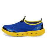 Summer Shoes Men Couple Casual Shoes Fashion Lightweight Breathable Walking Sneakers Slip-on Mens Mesh Flats Shoes Plus Size 48