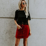 Women Blouse 2020 Summer Casual Sexy Short Tops Floral Short Sleeves Streetwear Lace Blouse Shirt Ladies Tops Blusas Shirts