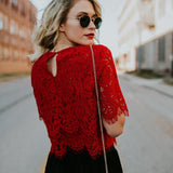 Women Blouse 2020 Summer Casual Sexy Short Tops Floral Short Sleeves Streetwear Lace Blouse Shirt Ladies Tops Blusas Shirts