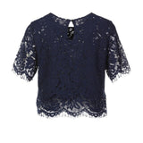 Women Blouse 2020 Summer Casual Sexy Short Tops Floral Short Sleeves Streetwear Lace Blouse Shirt Ladies Tops Blusas Shirts