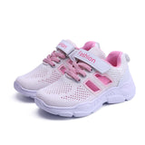 Children Mesh Casual Shoes Girl Sneakers Kids Banner Sport Footwear Kids Shoes for Girl Light Shoes Cute Pink Flat Shoes Free