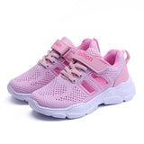 Children Mesh Casual Shoes Girl Sneakers Kids Banner Sport Footwear Kids Shoes for Girl Light Shoes Cute Pink Flat Shoes Free