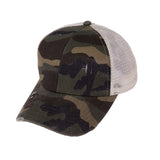 Ponytail Baseball Cap Messy Bun Hats For Women Washed Cotton Snapback Caps Casual Summer Sun Visor Outdoor Hat