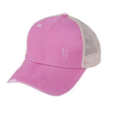 Ponytail Baseball Cap Messy Bun Hats For Women Washed Cotton Snapback Caps Casual Summer Sun Visor Outdoor Hat