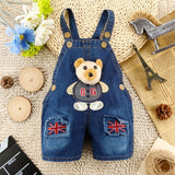 IENENS Summer 1PC Kids Baby Boys Clothes Clothing Short Trousers Toddler Infant Boy Pants Denim Shorts Jeans Overalls Dungarees