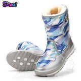 Girls shoes Pink Boots 2020 new style Kids snow boot winter warm fur antiskid outsole plus size 27 to 41 boots free shipping hot