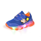 Peppa Pig Children Shoes Light Girl Led Shoes Kids Sneakers Cartoon Casual Toddler Peppa Shoes Infant Baby Outdoor  Buckle Shoes