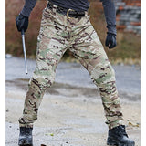 Mens Camouflage Cargo Pants Elastic Multiple Pocket  Military Male Trousers Outdoor Joggers Pant Plus Size Tacitcal Pants Men