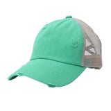 Ponytail Baseball Cap Messy Bun Hats For Women Washed Cotton Snapback Caps Casual Summer Sun Visor Outdoor Hat