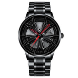 NEKTOM Men Car Wheel Watch Fashion Waterproof Sport Watch Men's Quartz Mesh With Rim Hub Watch Run Quartz Men Quartz Watch
