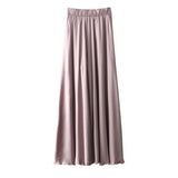 [EAM] High Elastic Waist Brief Long Big Size Wide Leg Trousers New Loose Fit Pants Women Fashion Tide Spring Summer 2020 1W406