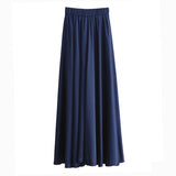 [EAM] High Elastic Waist Brief Long Big Size Wide Leg Trousers New Loose Fit Pants Women Fashion Tide Spring Summer 2020 1W406