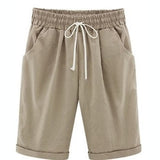 Plus Size Shorts Women Summer Casual Loose Ladies Drawstring Elastic Waist Thin short femme Oversized S-8XL spodenki damskie