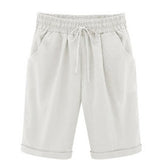 Plus Size Shorts Women Summer Casual Loose Ladies Drawstring Elastic Waist Thin short femme Oversized S-8XL spodenki damskie