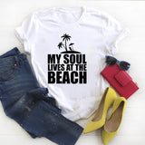 Women Shirt Summer Resting Beach Face Cute Fashion Graphic Printed Ladies Kawaii Womens Clothes Tee Top Tshirt Female T-shirt