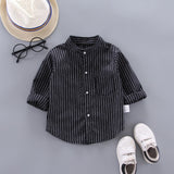 IENENS Kids Shirt Clothes Spring Blouses Clothing Infant Boy Plaid Cotton Tops 1 2 3 4 Years Kids Long Sleeves Shirt